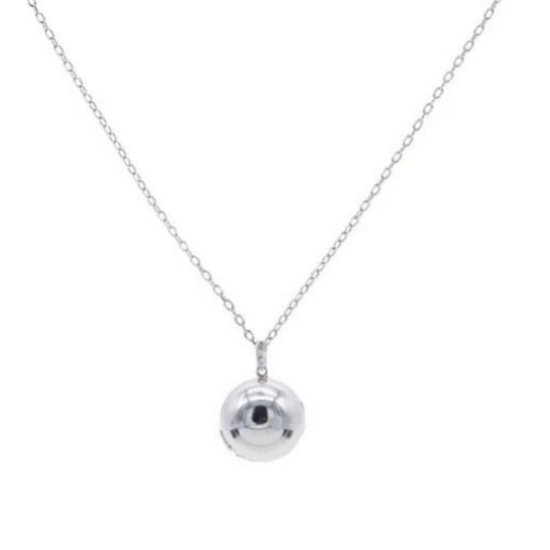 Fill Your World Ball Locket Necklace Solid Sterling Silver 30 Cha Tanya Bardo