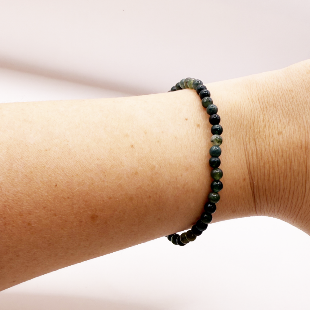 Moss Agate Inner Balance Energy Bracelet