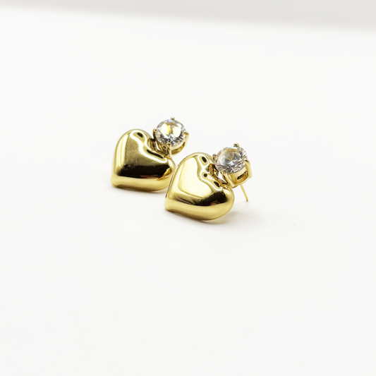 Open Heart Earrings