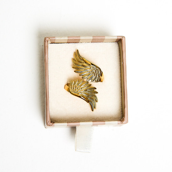 Angel Wing Dove Feather Ring