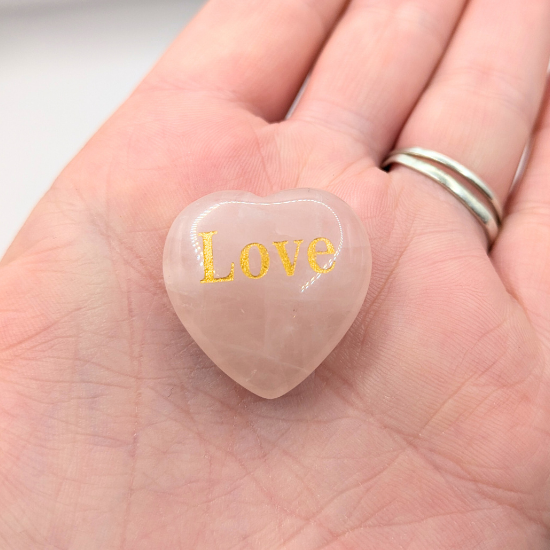 'Spread The Love' Rose Quartz Heart