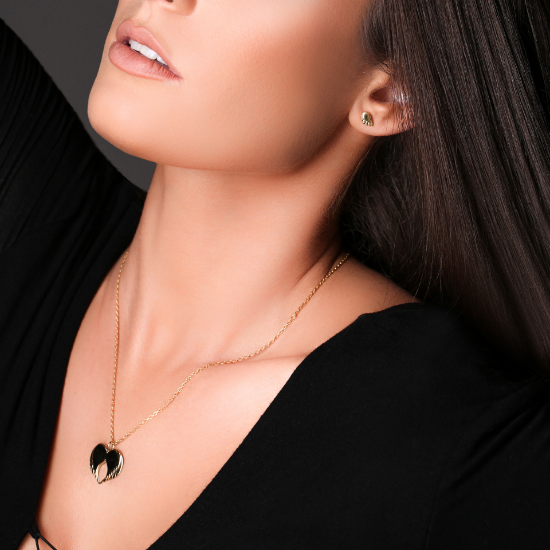 Angel Love Pendant 18ct Yellow Gold Plated 30