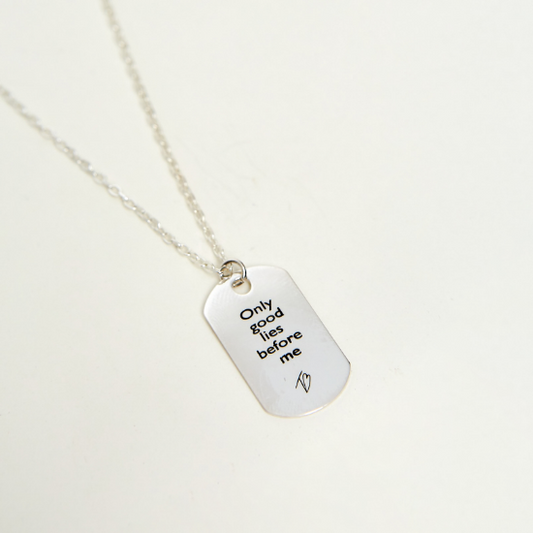 Only Good Lies Before Me Affirmation Amulet Pendant