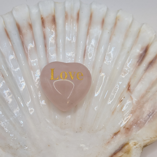 'Spread The Love' Rose Quartz Heart