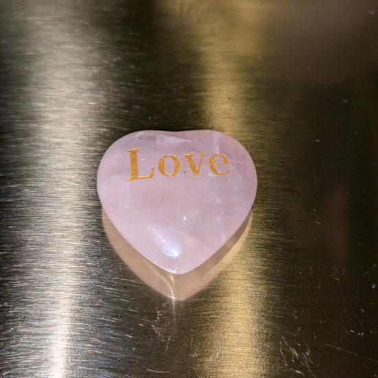 'Spread The Love' Rose Quartz Heart