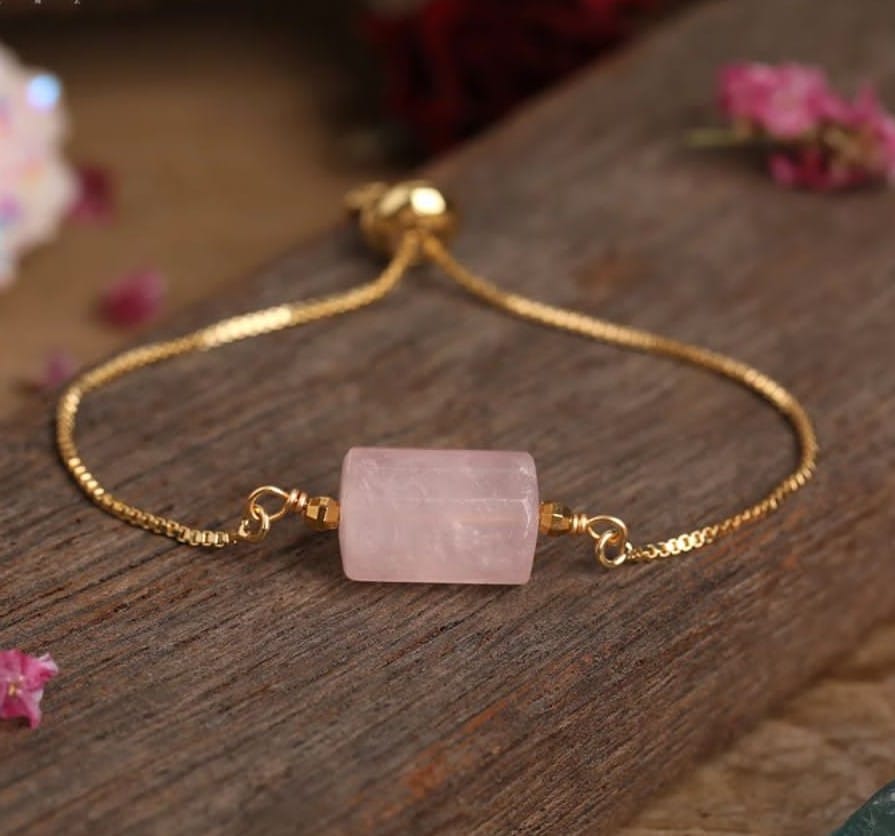 Rose Quartz Crystal Bracelet