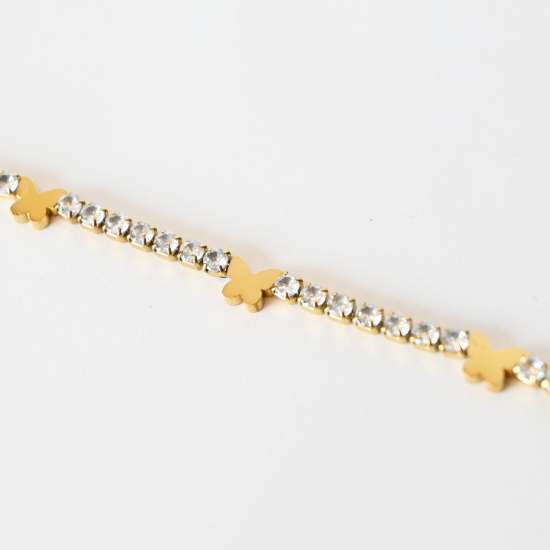 Guiding Wings Diamante Butterfly Bracelet