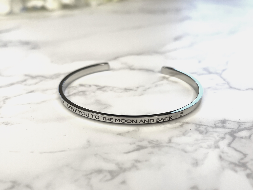 Love You To The Moon and Back Bangle